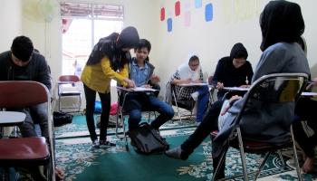 A school for refugees, by refugees