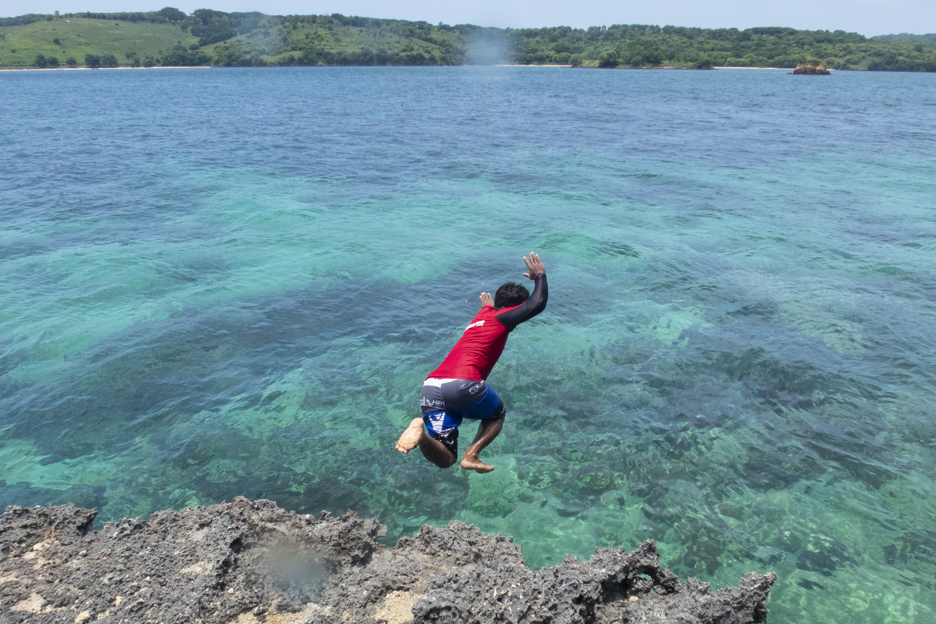 Jump in! Let Suhardi your guide take you exploring the pristine islands of Lombok. 