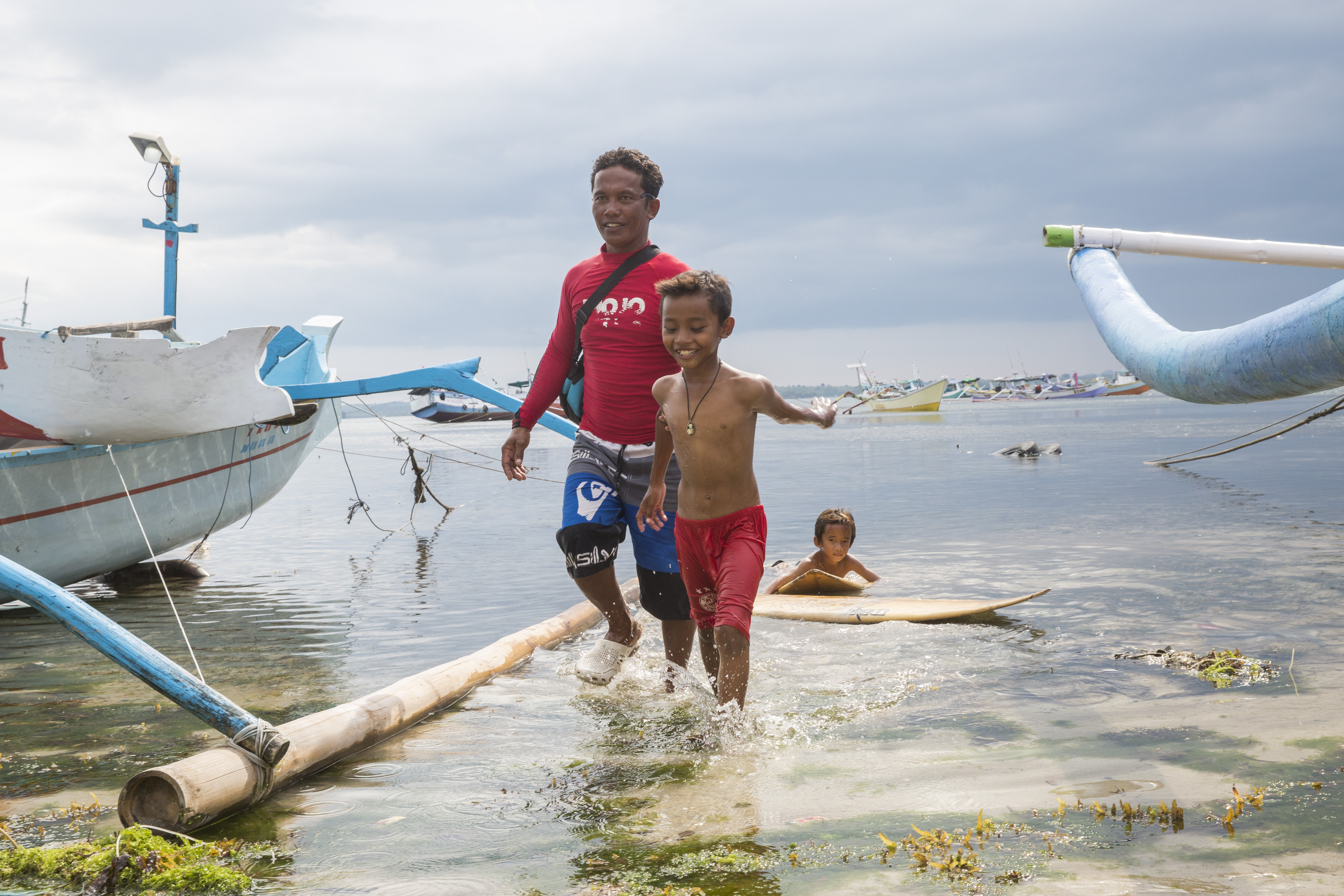 Suhardi's son loves the sea like his father does. Being an eco-guide has allowed Suhardi to spend more time with his son instead of being out at sea for prolonged periods.