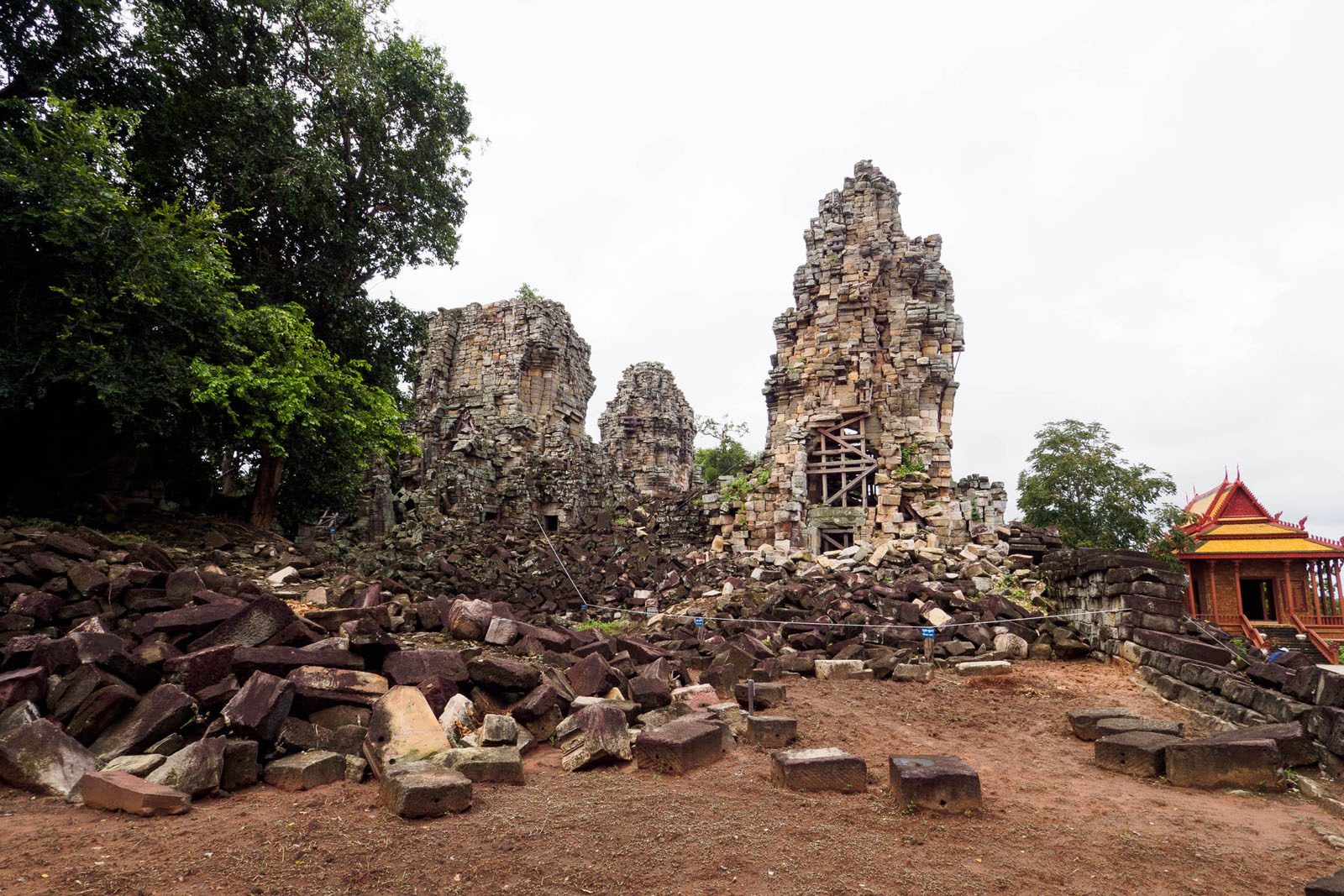 The ruins of a temple at Banteay Chhmar. Photo by Emily Lush