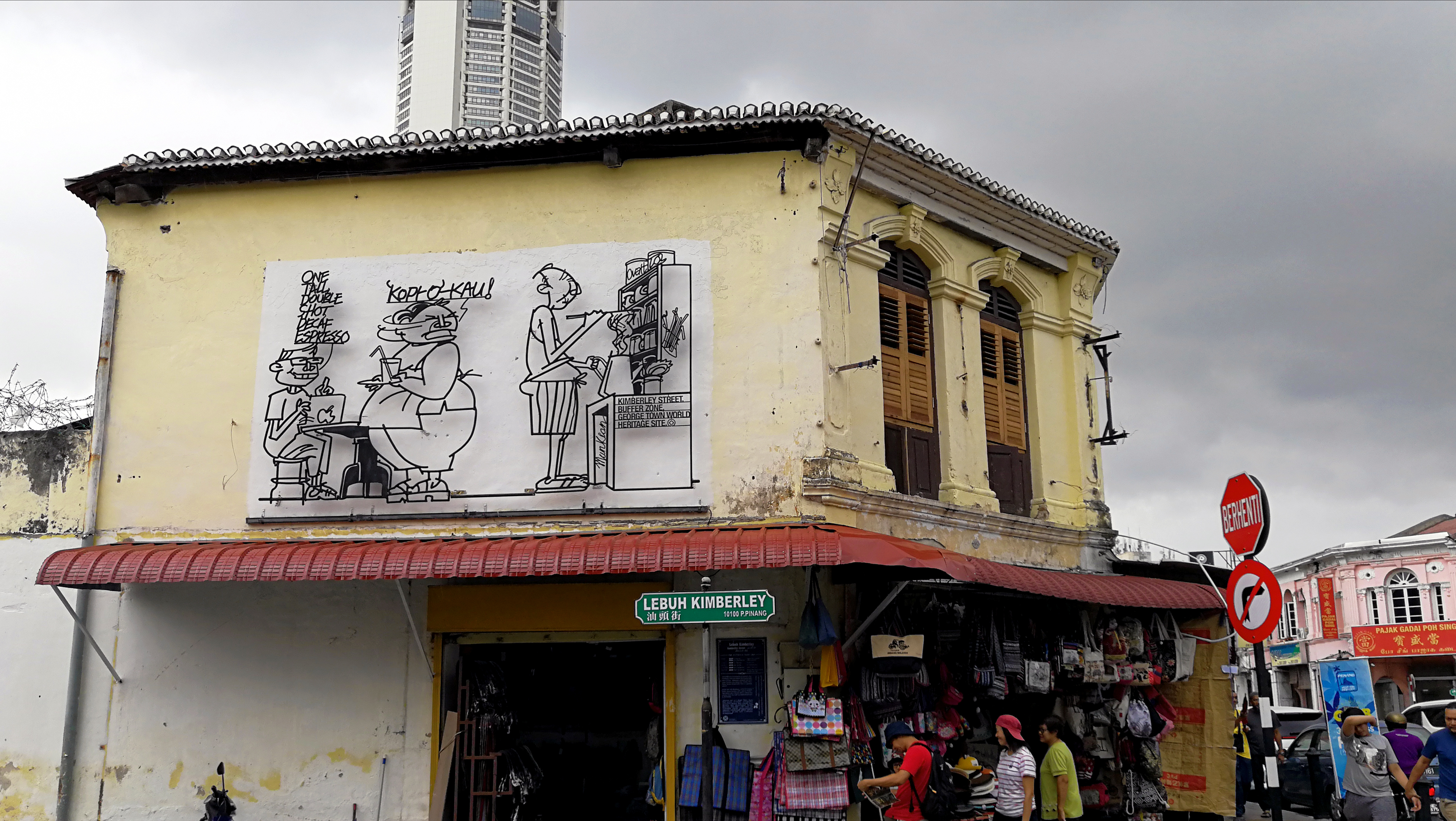 Penang’s famed street art is unmissable as you wander through George Town. The colourful murals had their beginnings in 2009, through a government-run competition that saw 52 steel rod sculptures depicting local customs and heritage installed on various streets. Photo by Alexandra Wong