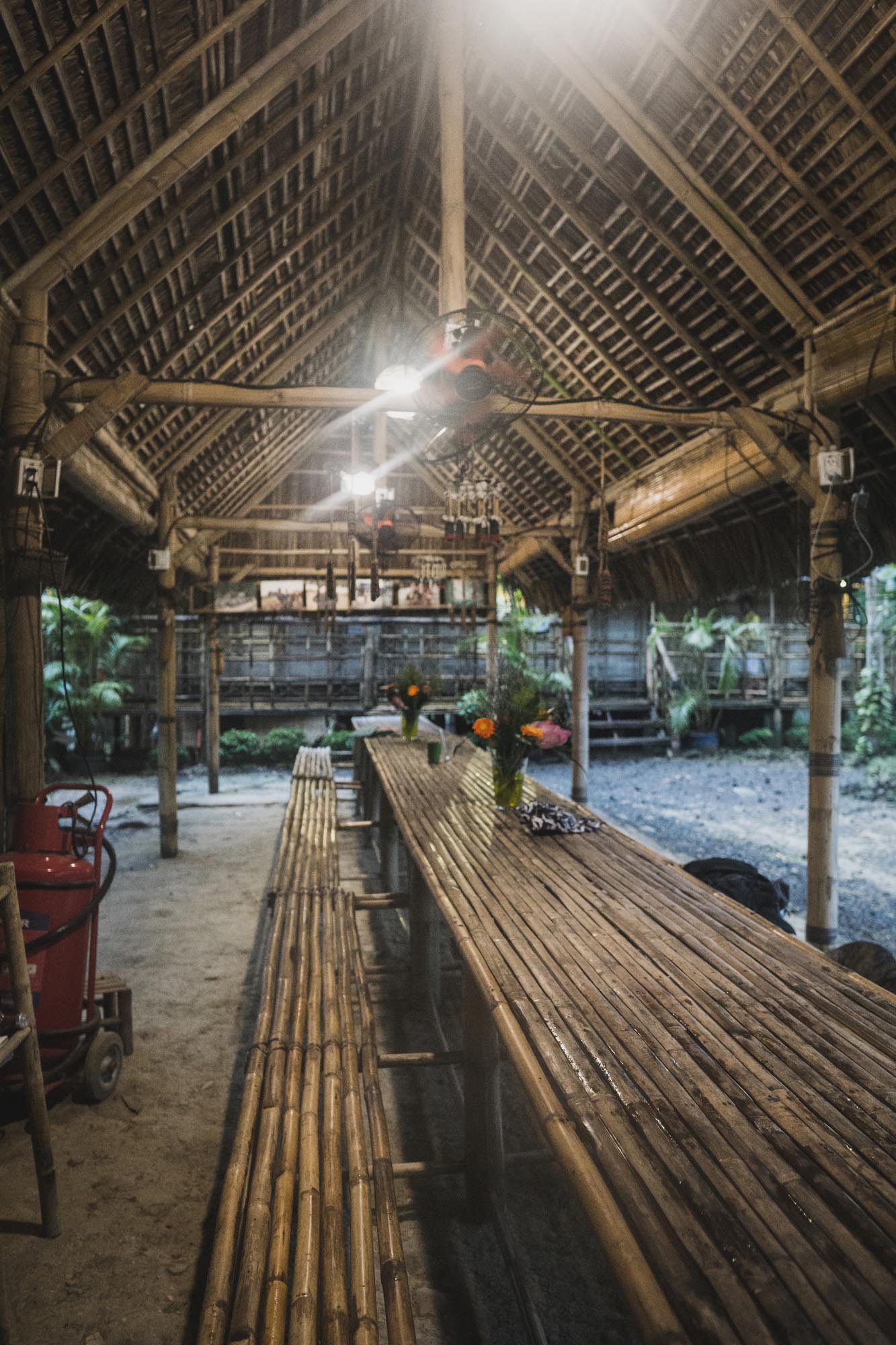The rustic setting of Tai Lai Longhouse in Cat Tien National Park. Photo by Nam Quoc Tran