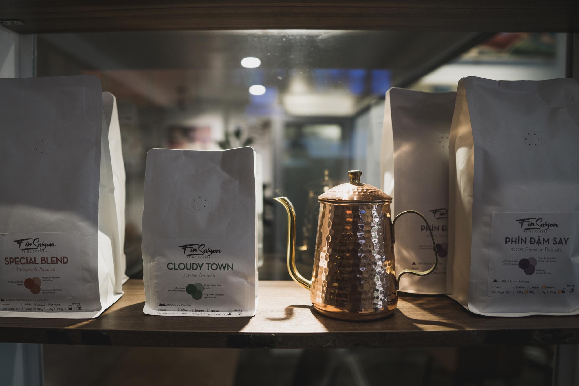 Fin Saigon is a Vietnamese boutique coffee brand using Robusta beans grown sustainably by farming communities across the country, including the renowned coffee and tea producing regions of Lam Dong and Gia Lai in the central highlands. Photo by Nam Quoc Tran