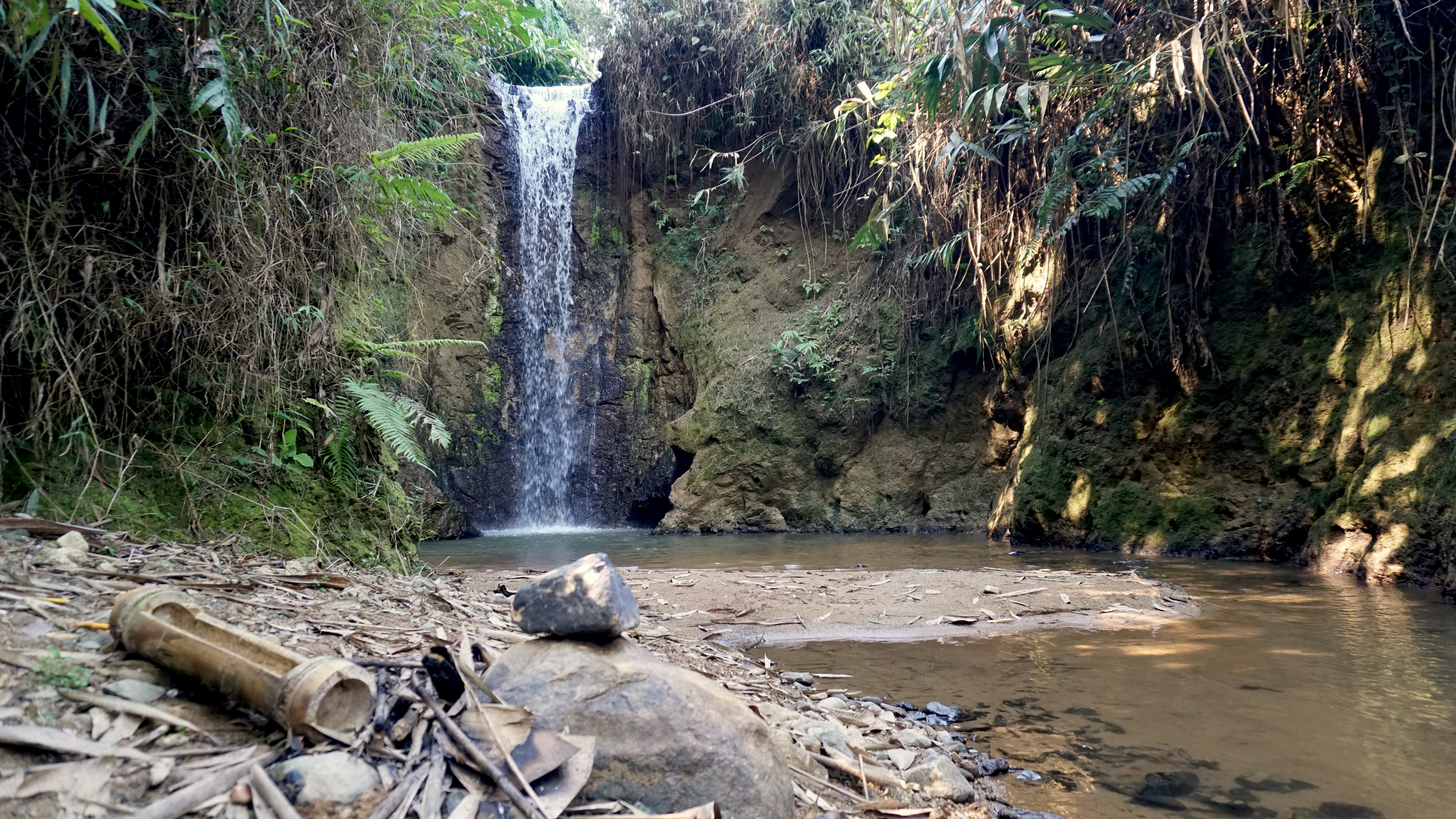 Hikes, which can be customised to travellers’ needs and preferences, bring visitors to spots only locals know about, such as this waterfall. Photo from Krishna Manowang/Local Alike.