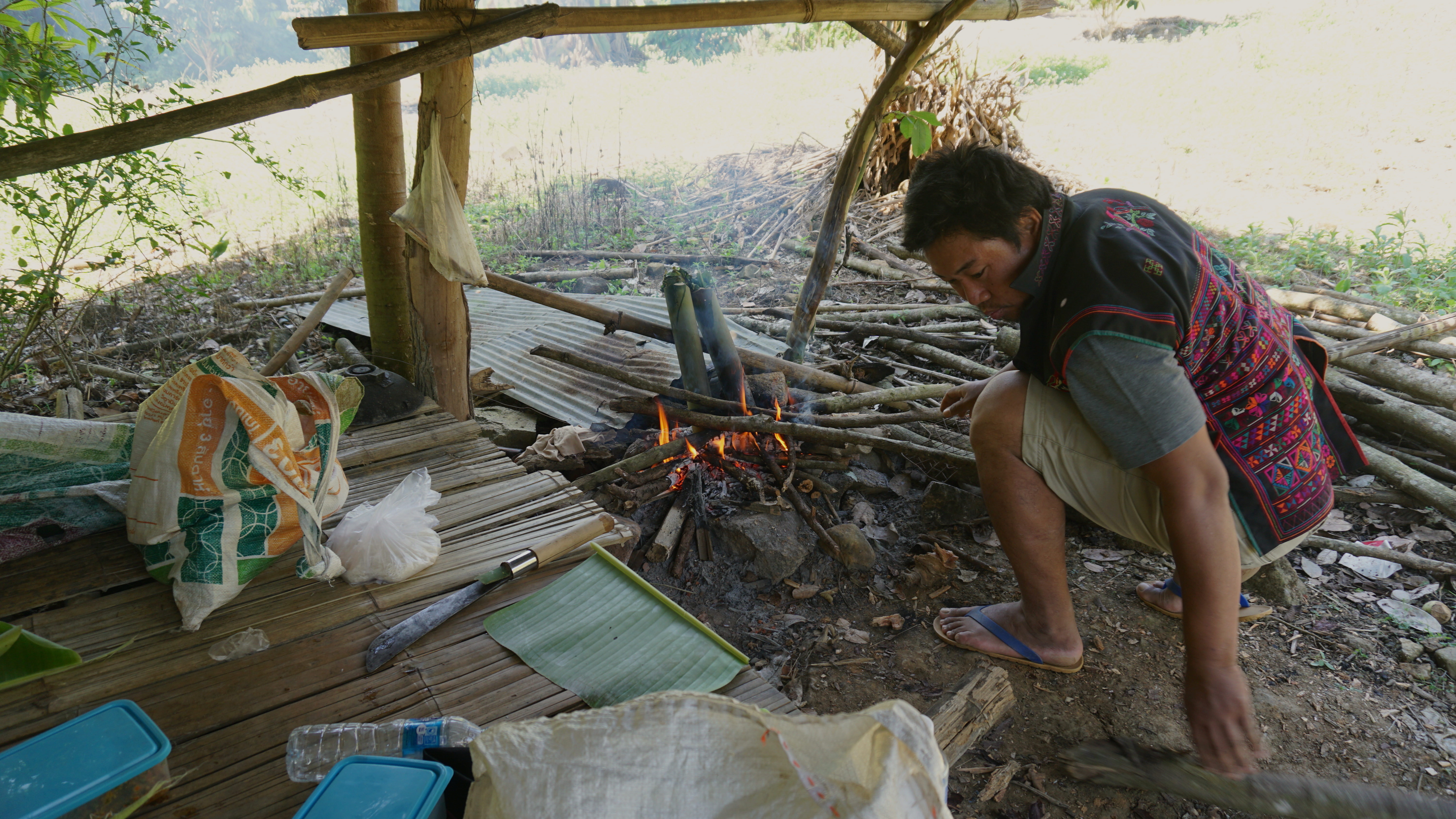 The reward for surviving the jungle hike is a delicious lunch cooked the traditional way. Food is stuffed into bamboo and cooked over fire, creating a smoky, aromatic delight.