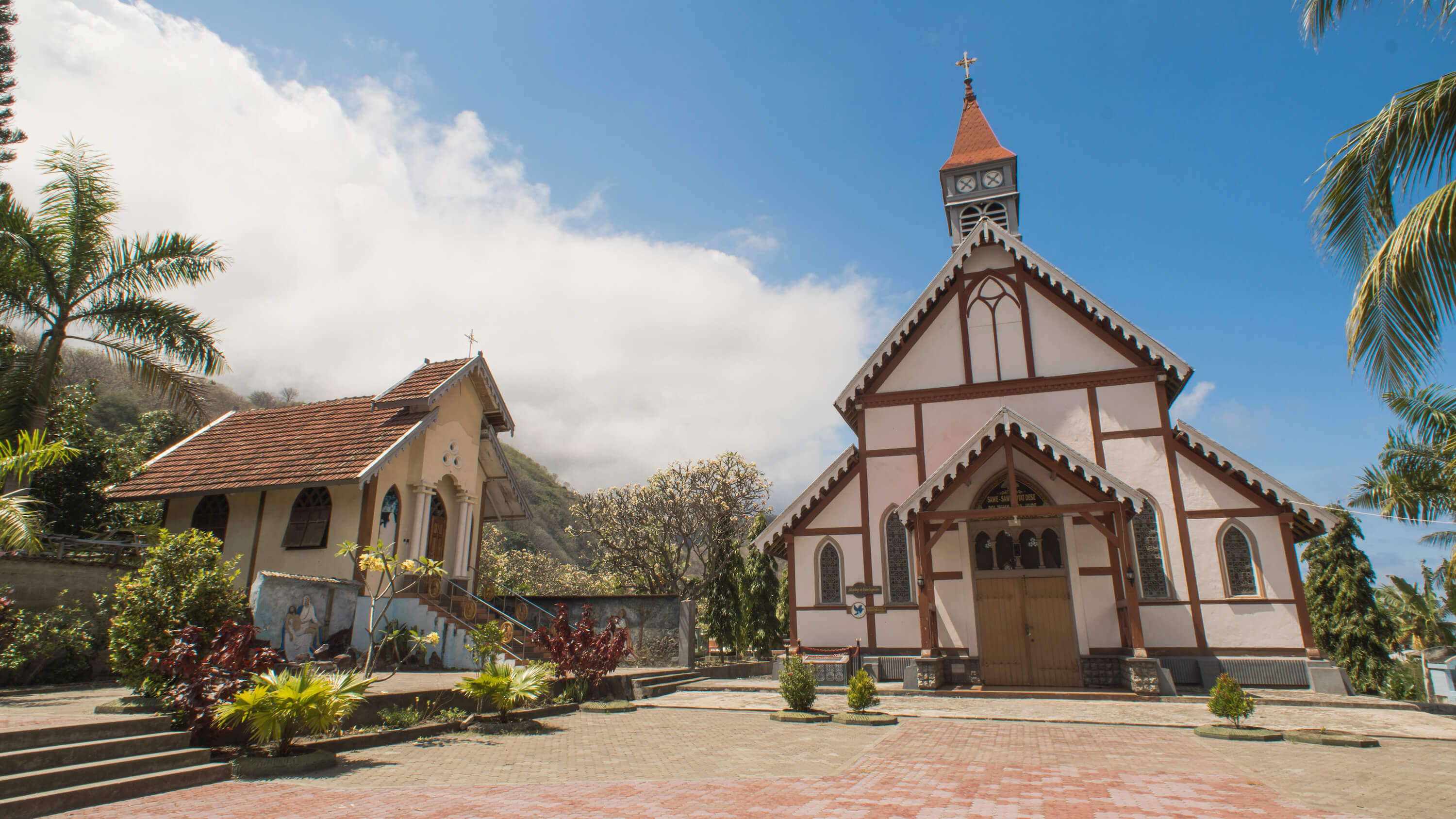 If you visit Sikka, do explore its rich history as a Roman Catholic kingdom. Some of its sites bear ikat motifs, such as Santo Ignatius de Loyola Church, the oldest intact church in Flores. Photo by Andra Fembriarto