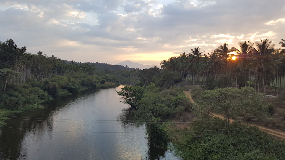 The Kibani river, before it burst its banks and flooded the surrounding countryside in August 2018. Photo by Anshul Tiwari