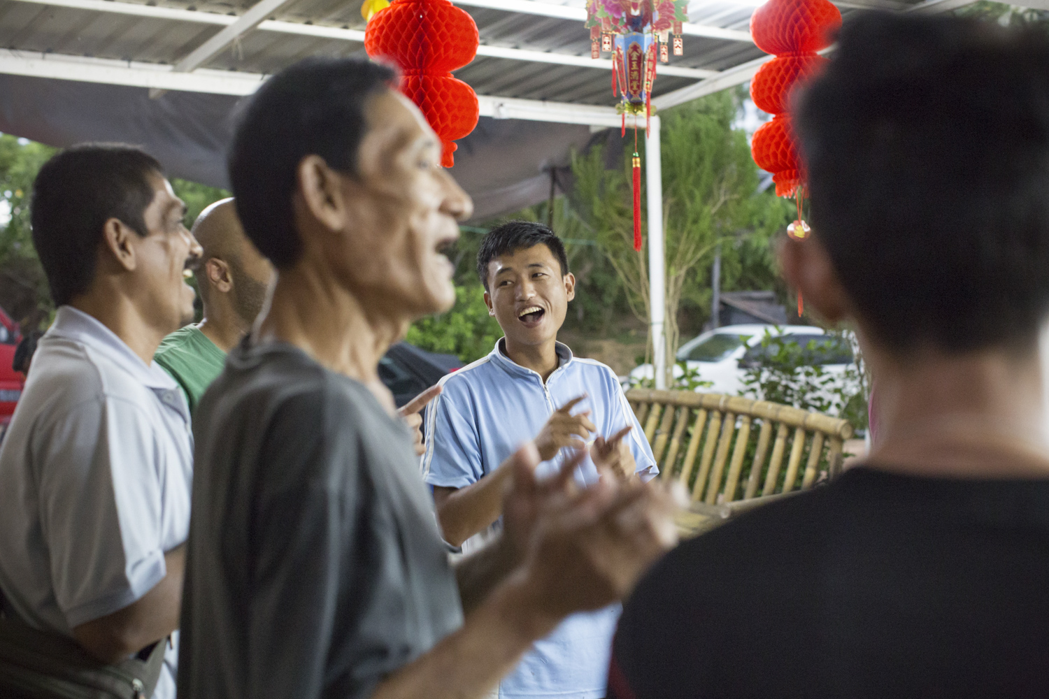 Occasionally, volunteer groups visit PLC to engage residents in an evening of singing.