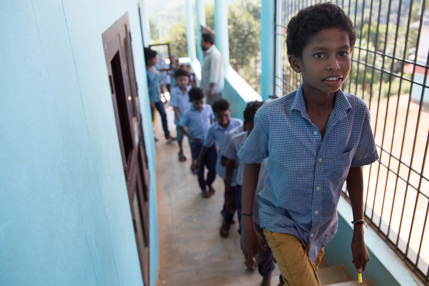 Most of the students grew up in the forest, in remote parts of Wayanad in Kerala, India. Their parents had no education, and they can’t read or write. The school provides the children with rare access to education.