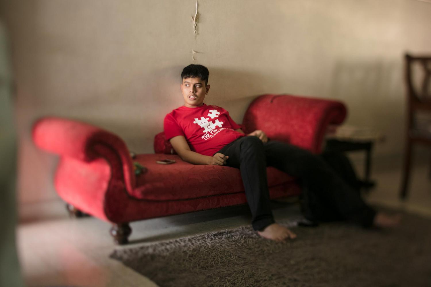 When Luqman was a toddler, his autism was a wall between him and Adli, resulting in a great deal of frustration. When Luqman was a toddler, his autism was a wall between him and Adli, resulting in a great deal of frustration.