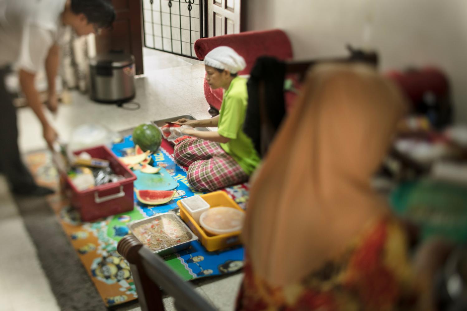 To ensure the deliveries meet the schedule, Nozilan often ropes in extended family members. To ensure the deliveries meet the schedule, Nozilan often ropes in extended family members.