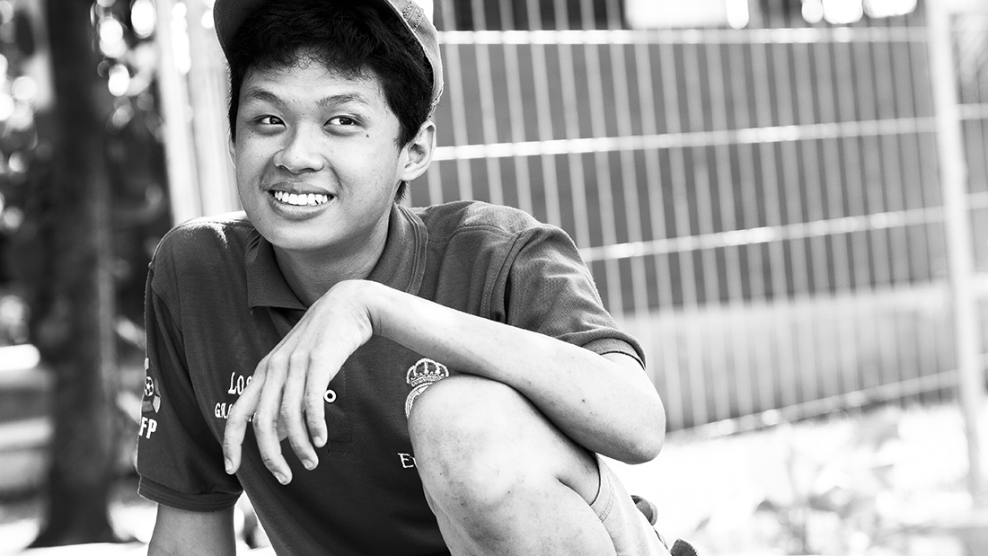 We spent a long time with Wilson because he chose to stay during an interview shoot. I spoke to him in Bahasa Indonesia, just to get him to smile and pose. I won't forget how he kept calling me We spent a long time with Wilson because he chose to stay during an interview shoot. I spoke to him in Bahasa Indonesia, just to get him to smile and pose. I won't forget how he kept calling me