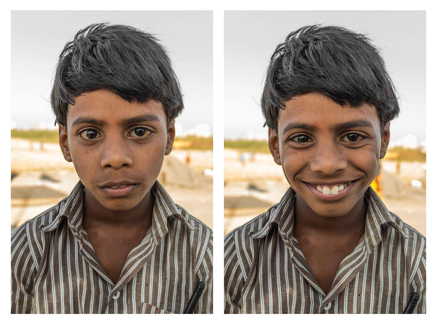 Danda Village Jetty, Mumbai. Danda Village Jetty, Mumbai. So I asked them to smile.