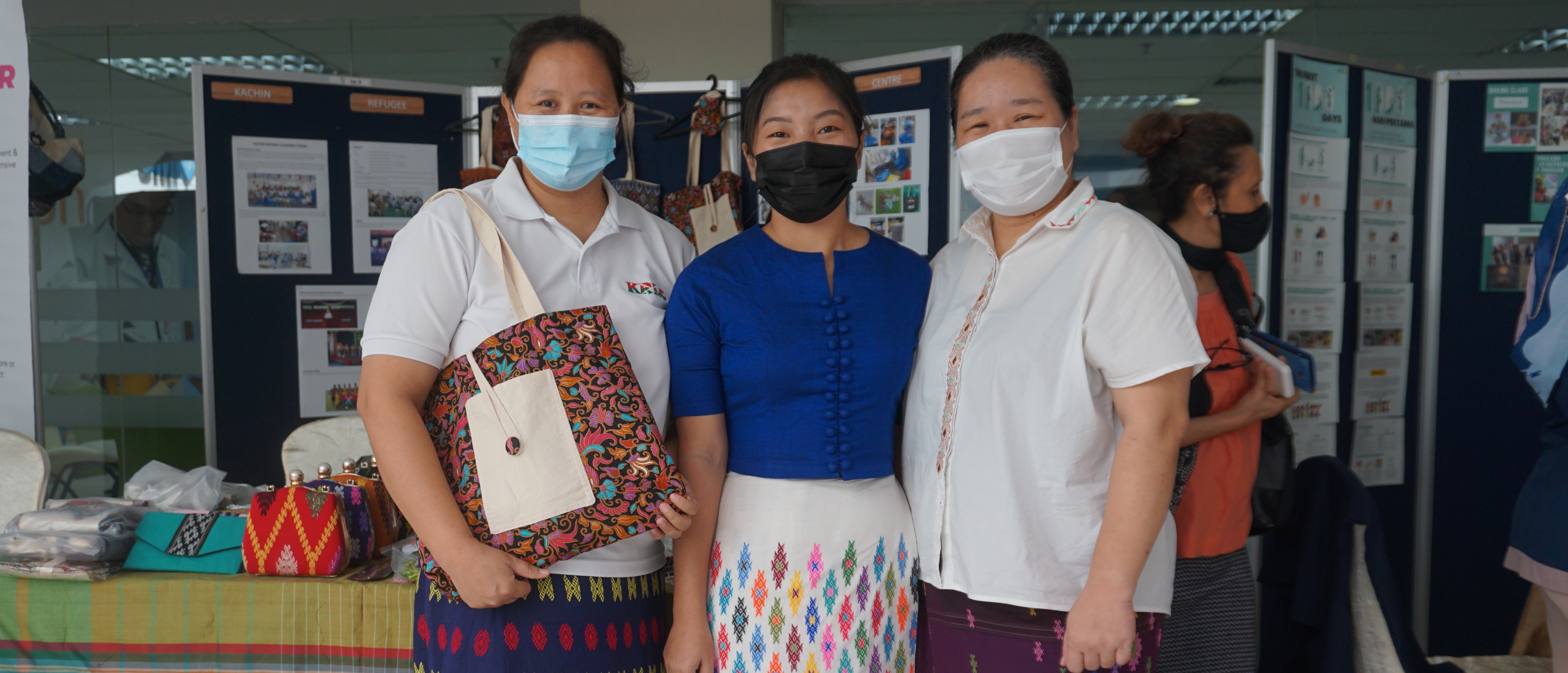 Sam and her teammates from Kachin Learning Centre