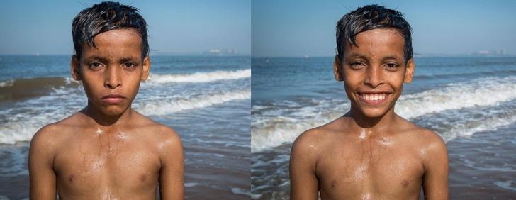'His face transformed' 'His face transformed'
