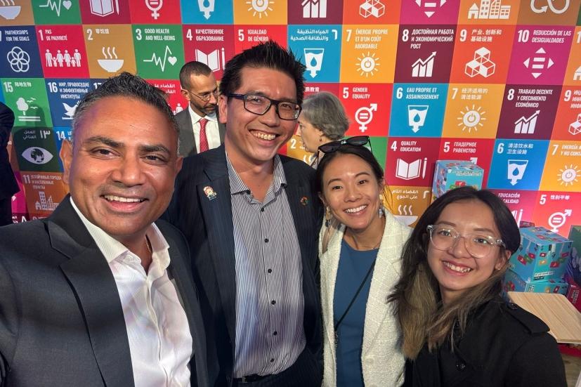Dr Winston Chow with his IPCC colleagues at the end of the 61st session of the IPCC in Sofia, Bulgaria. / Anastasia Rodopoulou