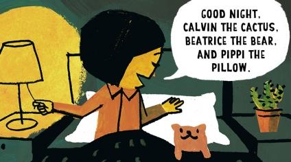 Life was great for her pillow. She called it Pippi