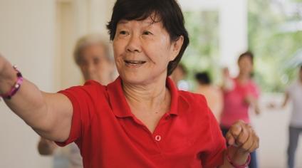 Grandma's got the zumba moves