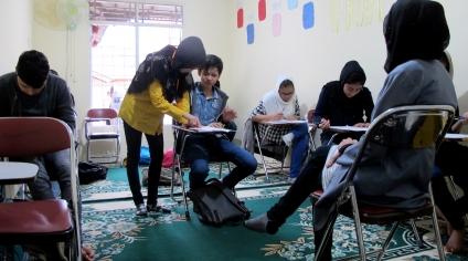 A school for refugees, by refugees