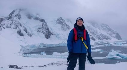 Foo Tun Shien at Antarctica