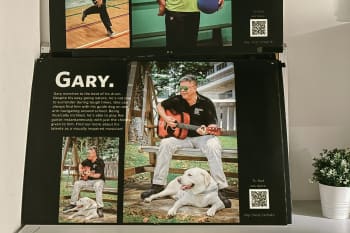 Gary Lim and his late guide dog Jordie.