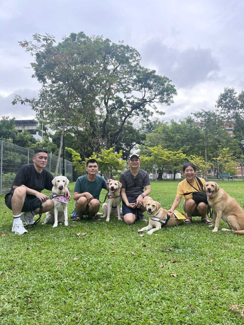 Guide dog teams that have been successfully paired by Guide Dogs Singapore. 