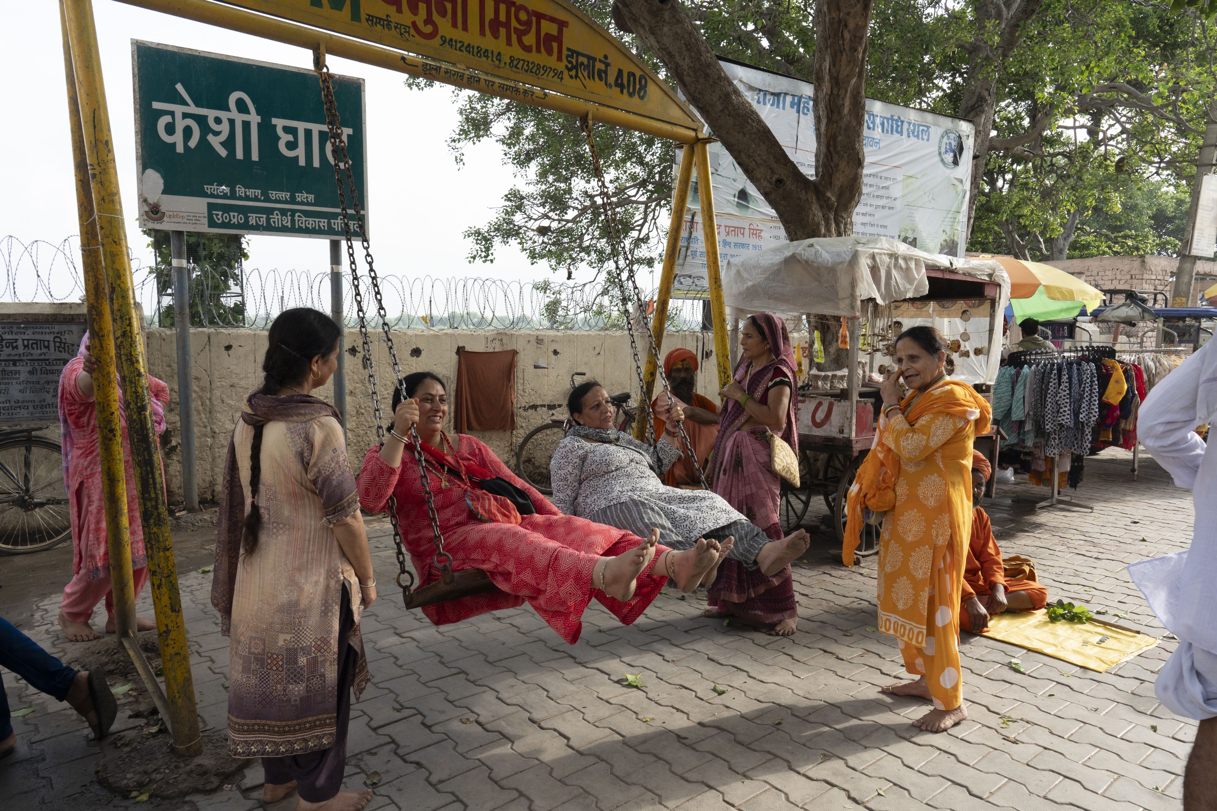 Besides food and shelter, the women also find companionship among one another at the ashram.