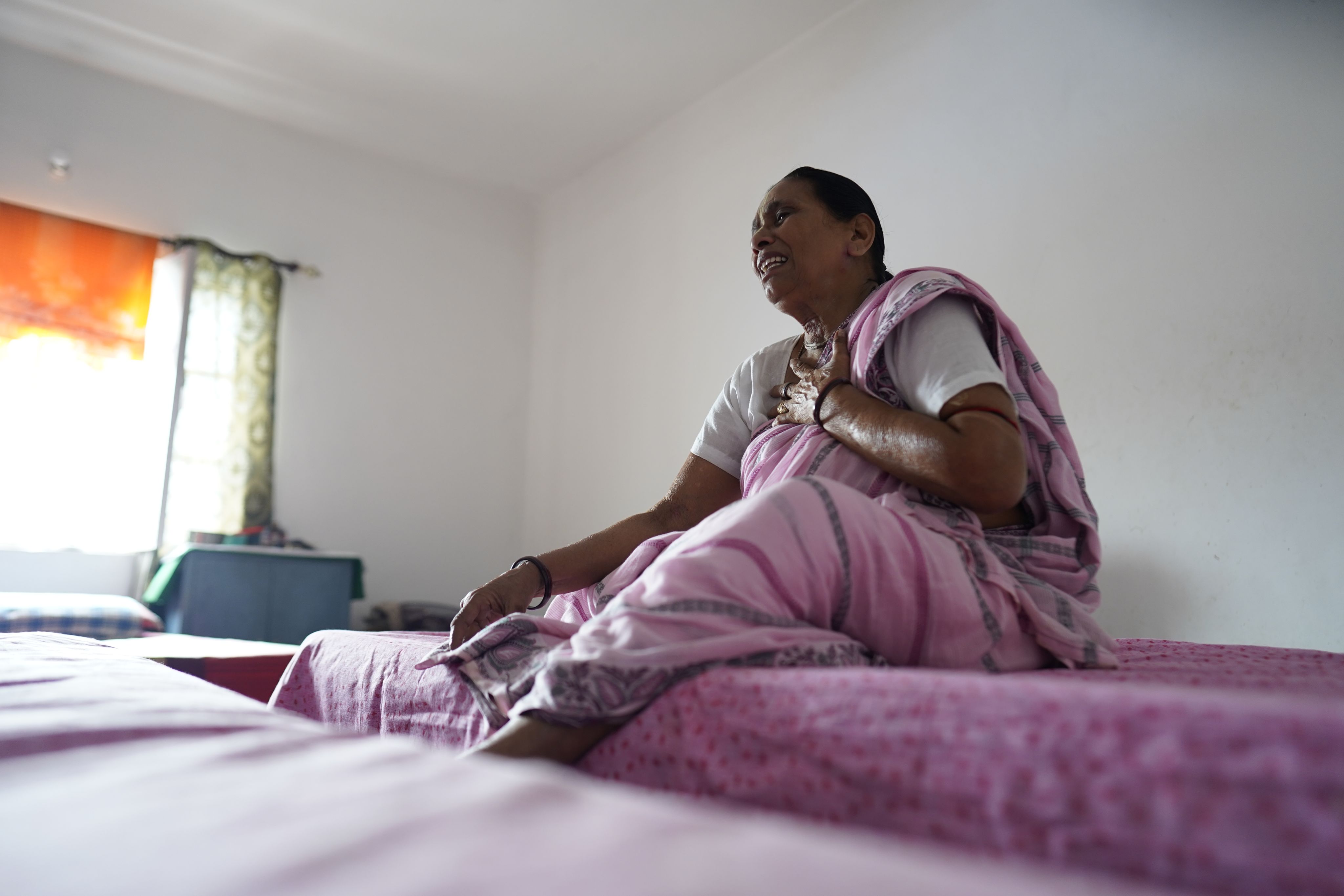 Bijauli Modi Maiya, a beneficiary of Maitri India, which supports destitute elderly widows.